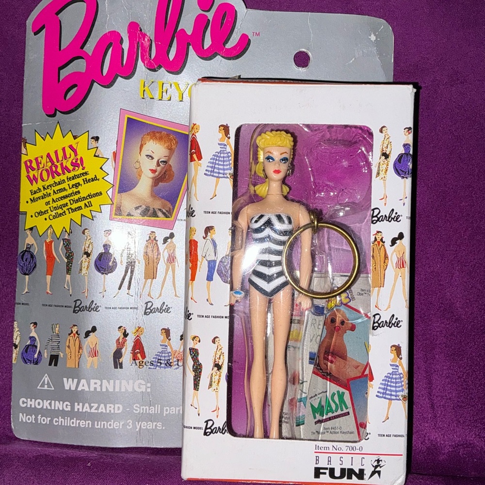 BARBIE Vintage Reproduction Original 1959 Barbie Keychain